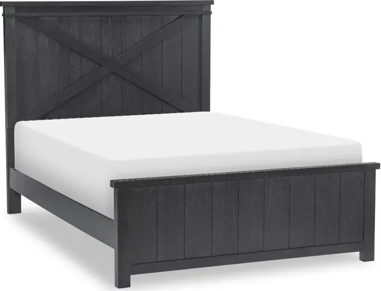 Flatiron Black Full Bed with Trundle