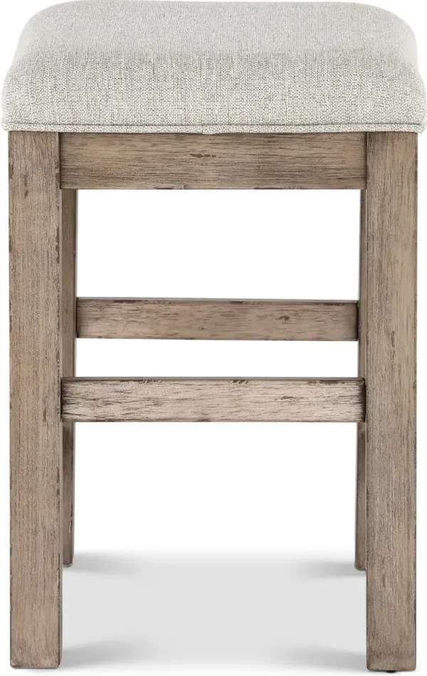 Skyview Lodge Rustic Brown Stool