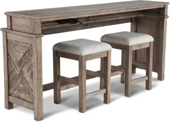 Skyview Lodge Sofa Table and Stool Set