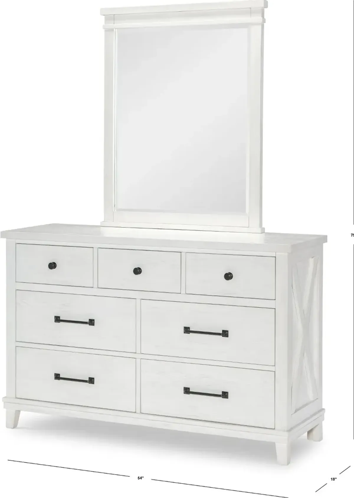 Flatiron White Dresser