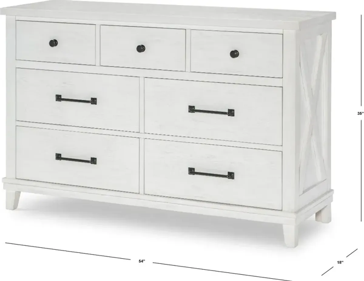 Flatiron White Dresser