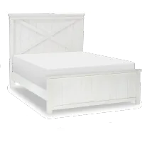 Flatiron White Full Bed with Trundle