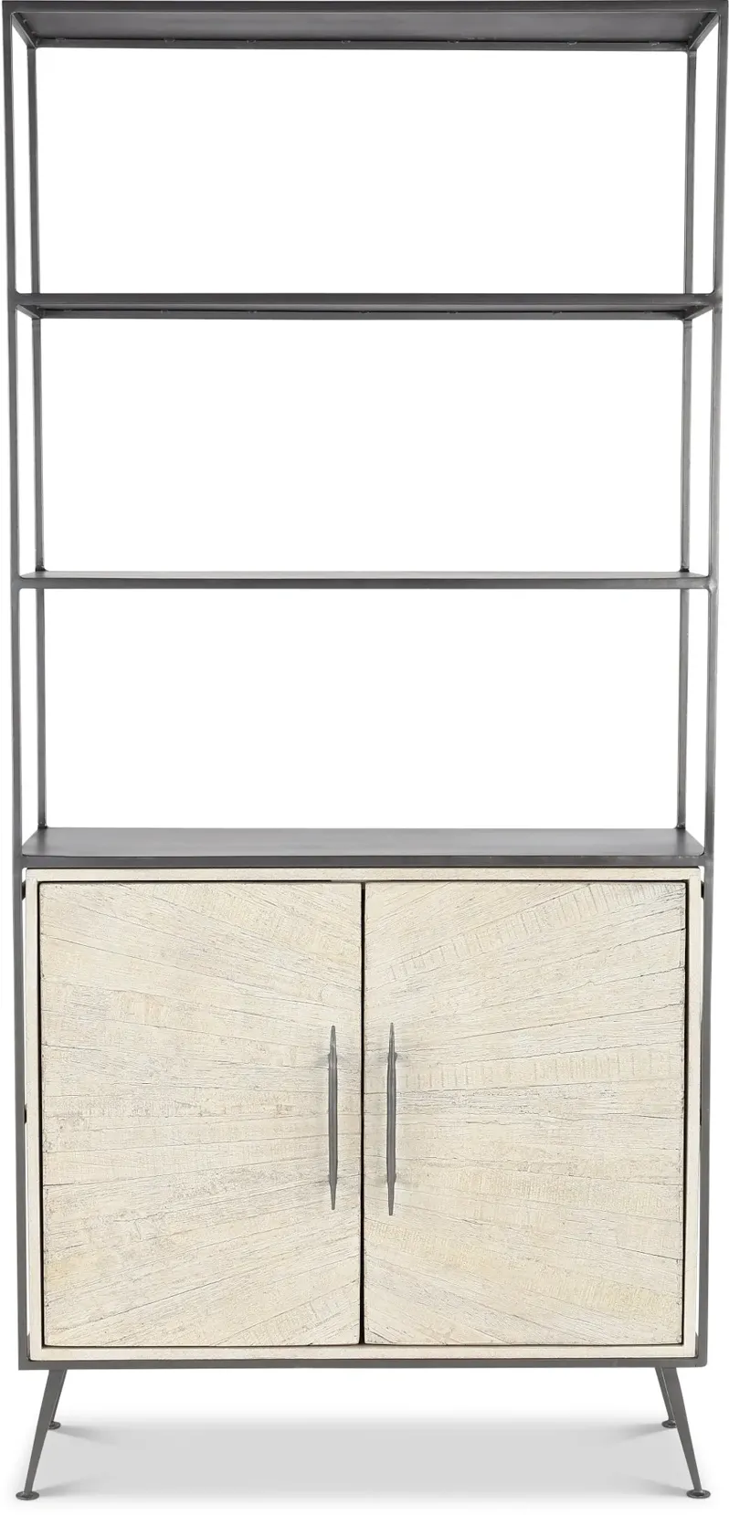 Mala Weathered White Bookcase