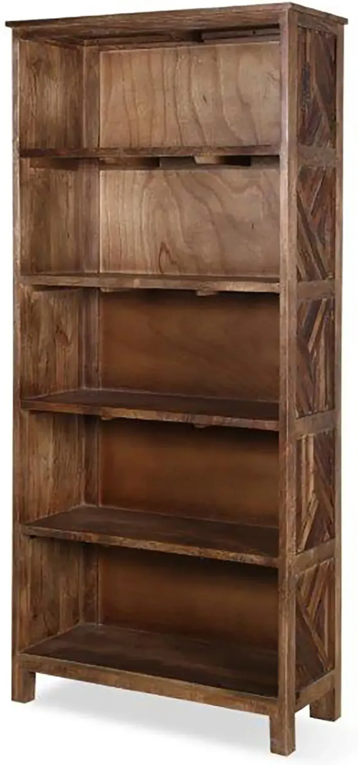 Upton Rustic Brown Bookcase