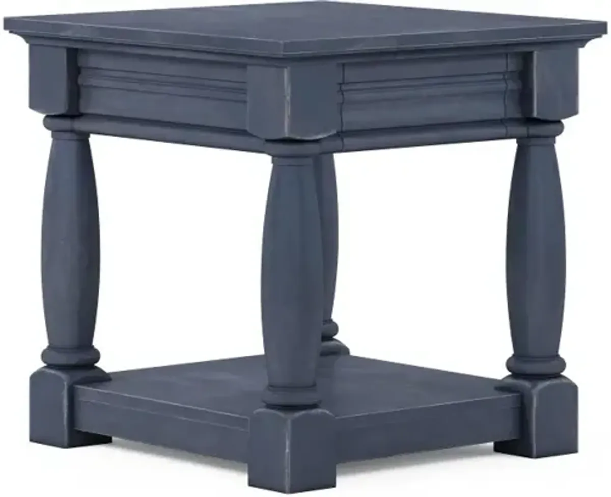 Aldean Slate Blue End Table