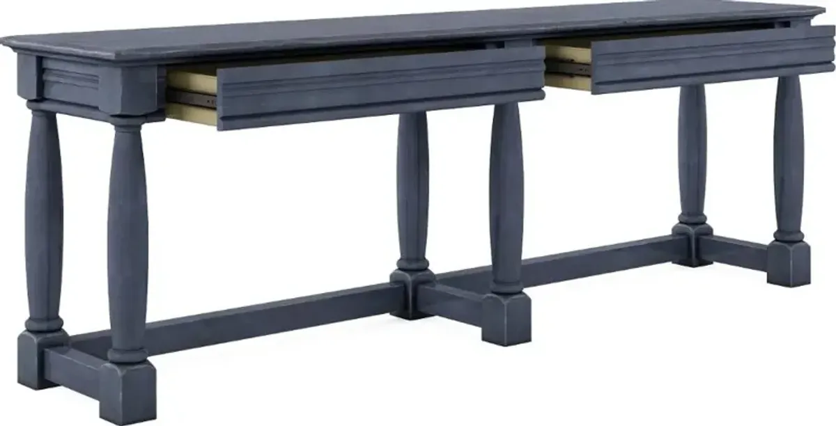 Aldean Slate Blue Sofa Table