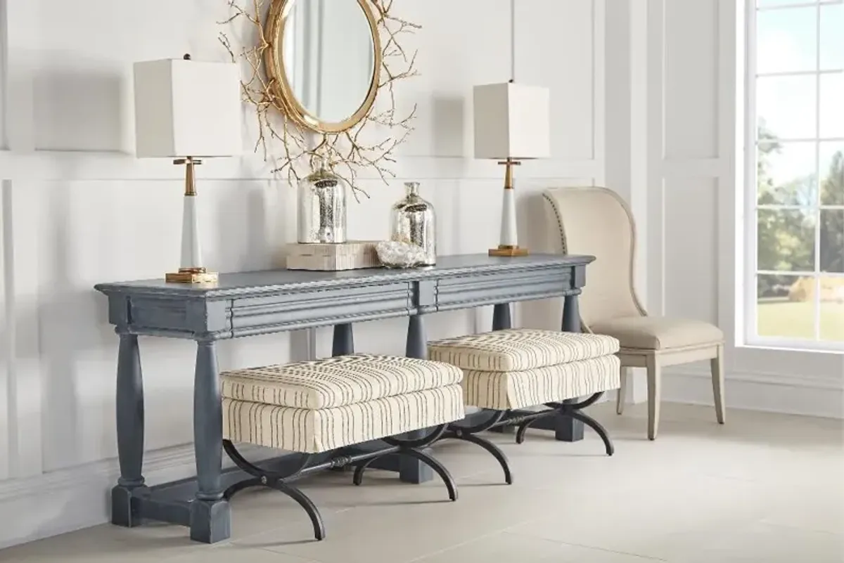 Aldean Slate Blue Sofa Table