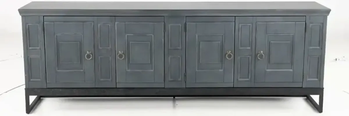 Aldean 90" Slate Blue TV Stand