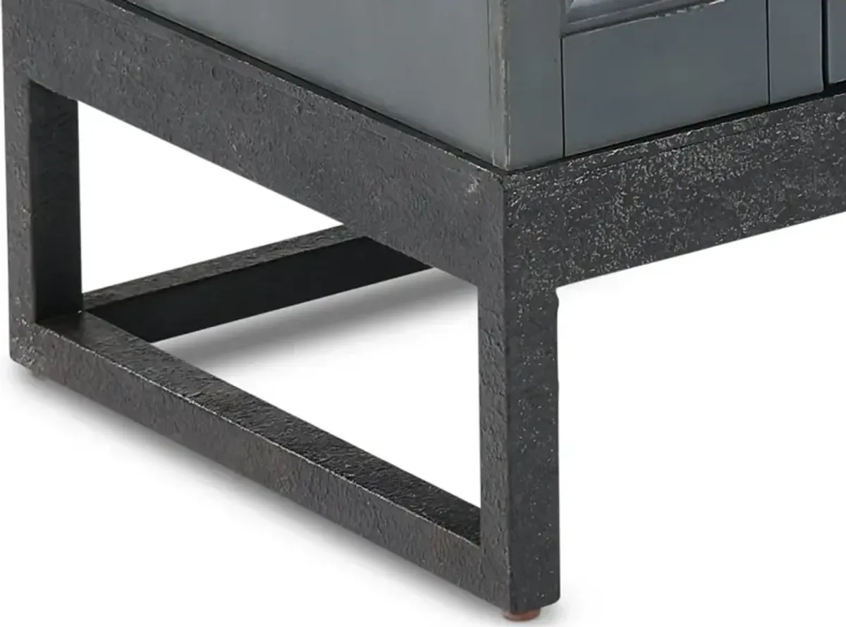 Aldean 90" Slate Blue TV Stand