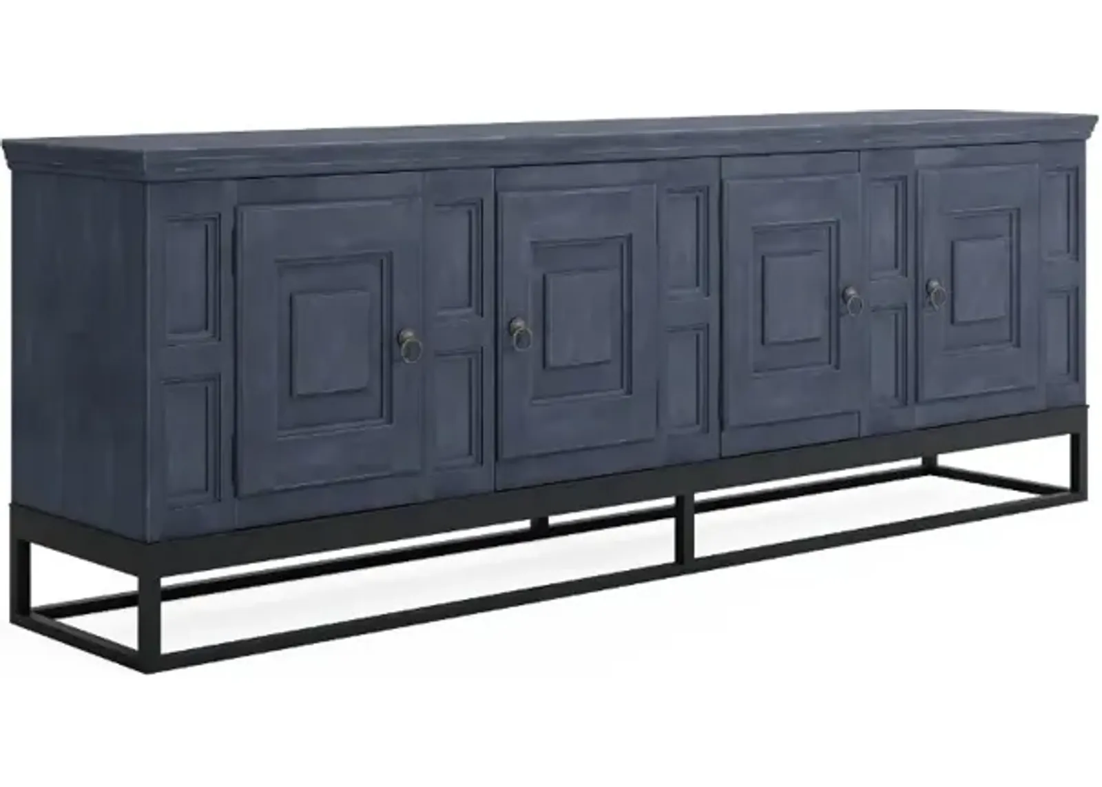 Aldean 90" Slate Blue TV Stand