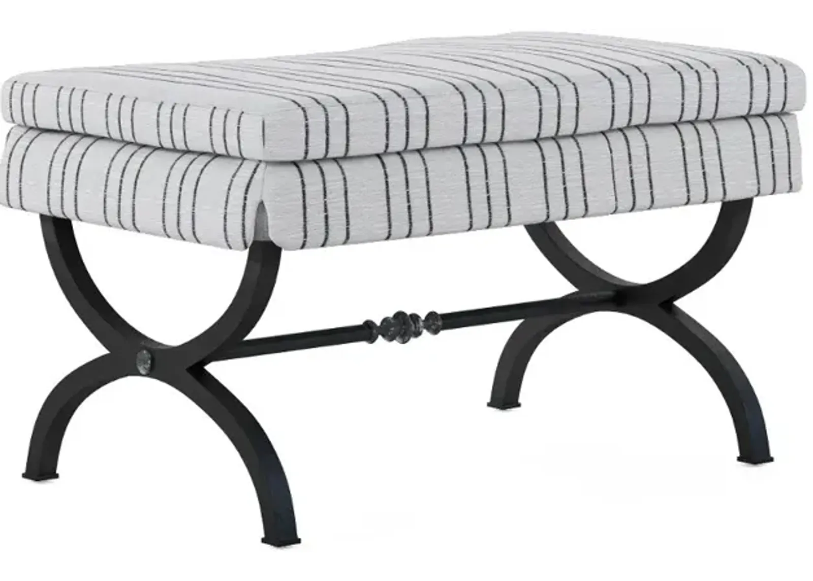 Aldean Black and White Console Bench