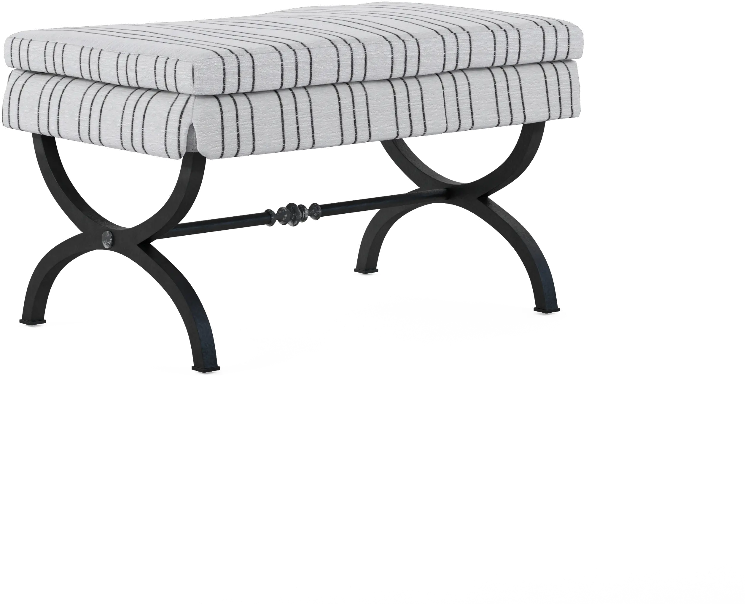 Aldean Black and White Console Bench