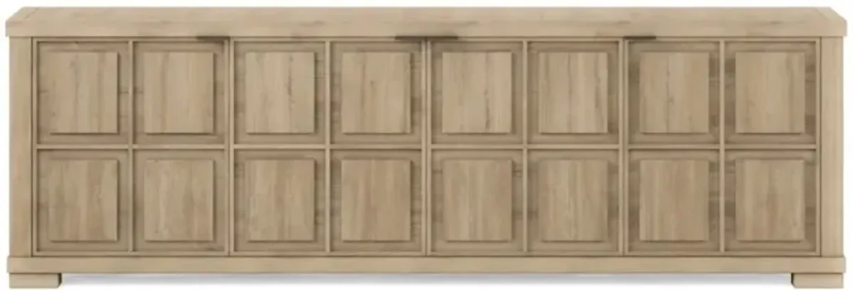 Geneva 94" Tan Embossed TV Stand