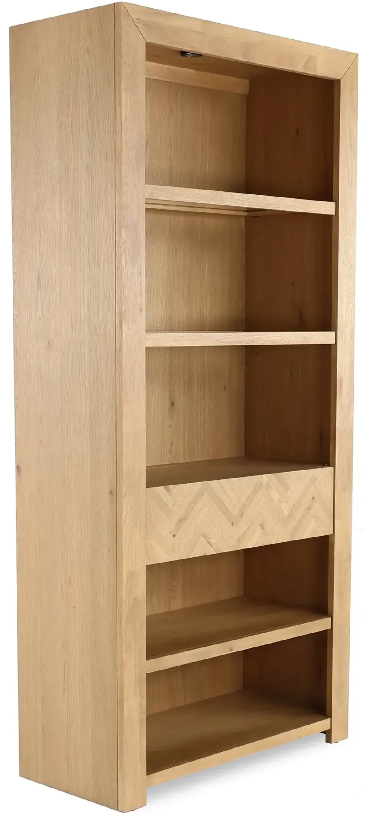 Geneva Ash Embossed Bookcase