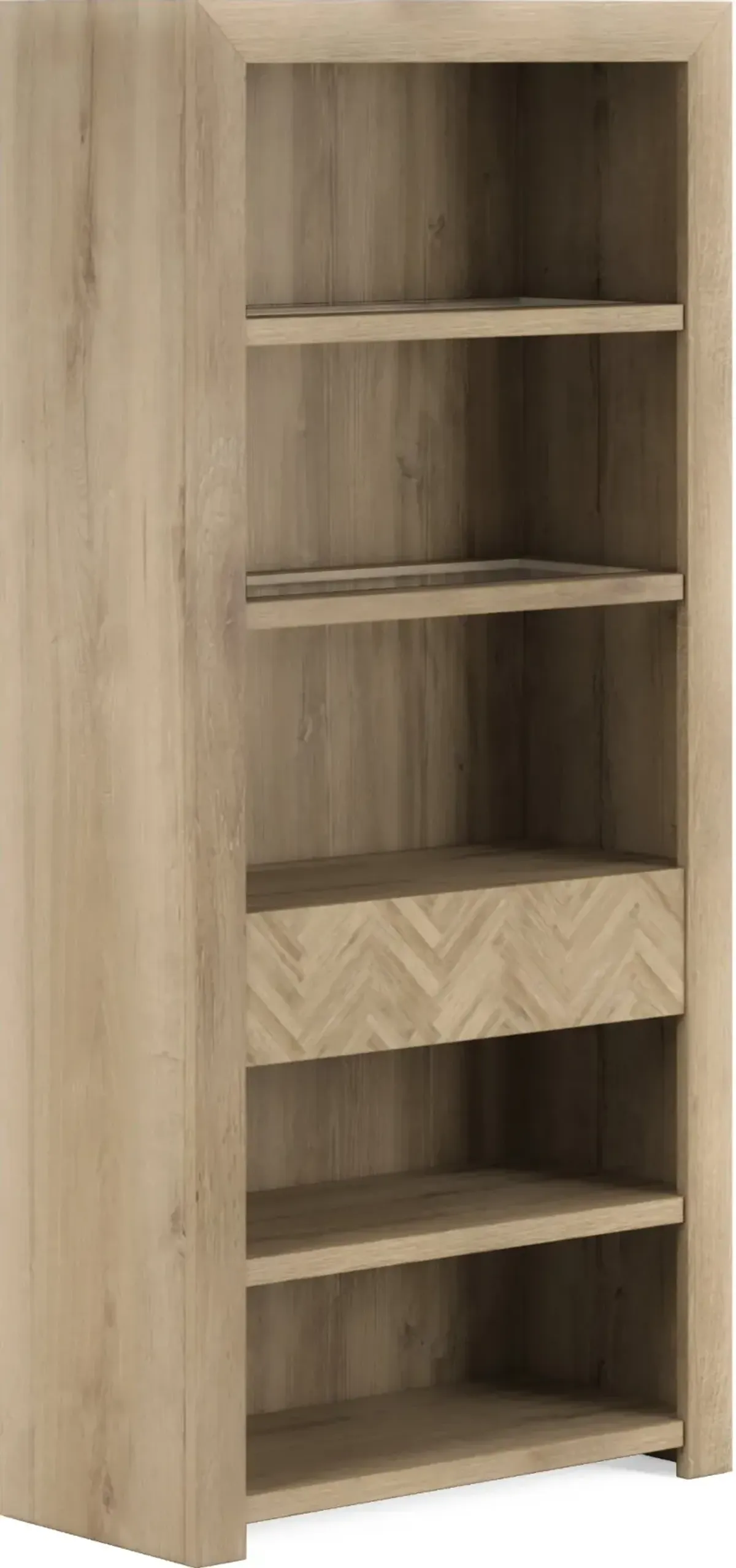 Geneva Ash Embossed Bookcase