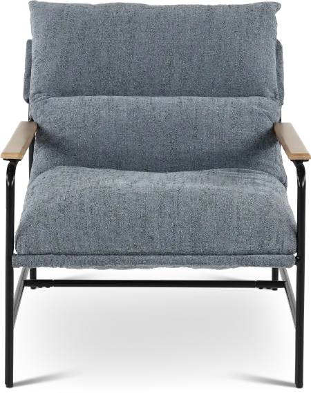 Mellow Steel Blue Accent Chair