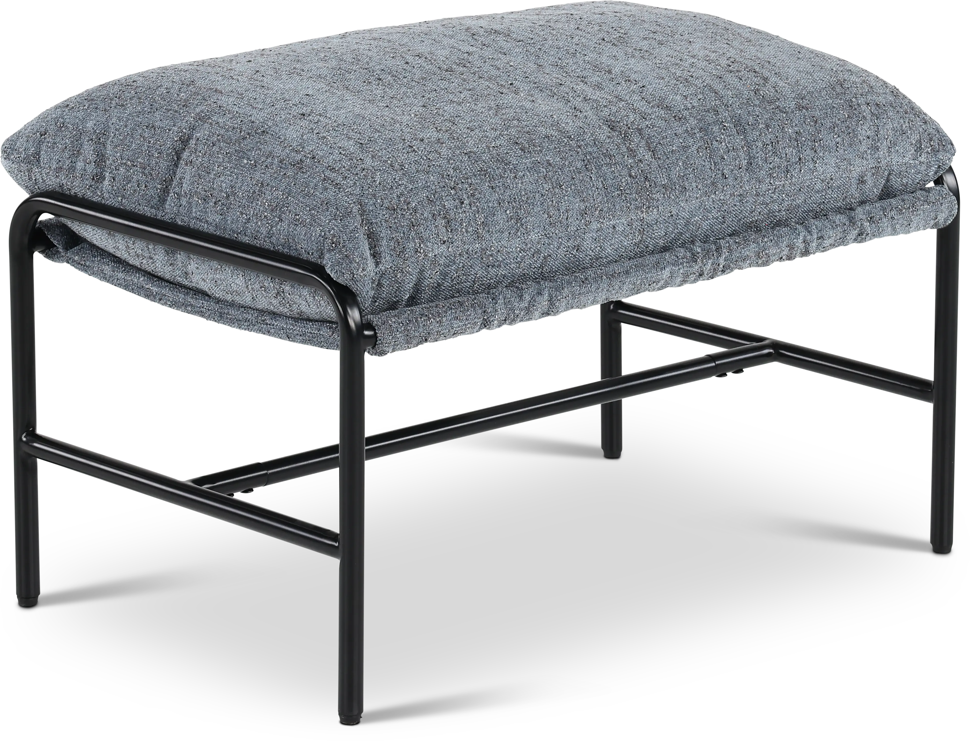 Mellow Steel Blue Ottoman