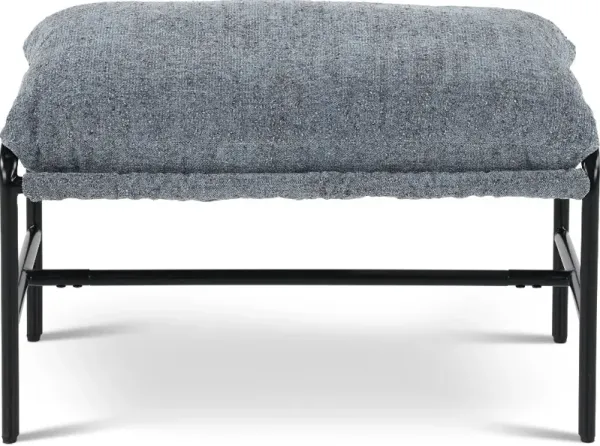 Mellow Steel Blue Ottoman
