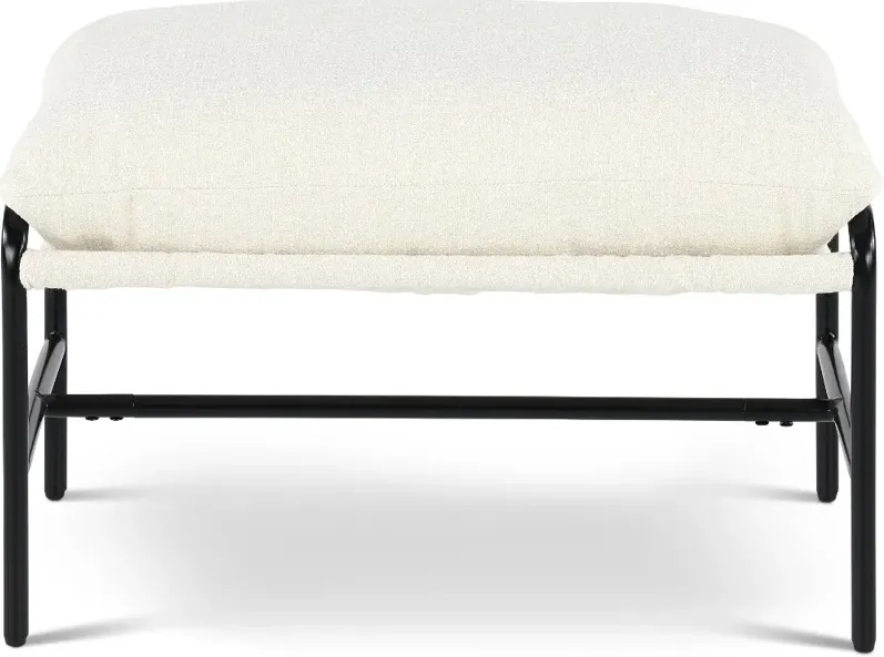 Mellow Ivory Ottoman