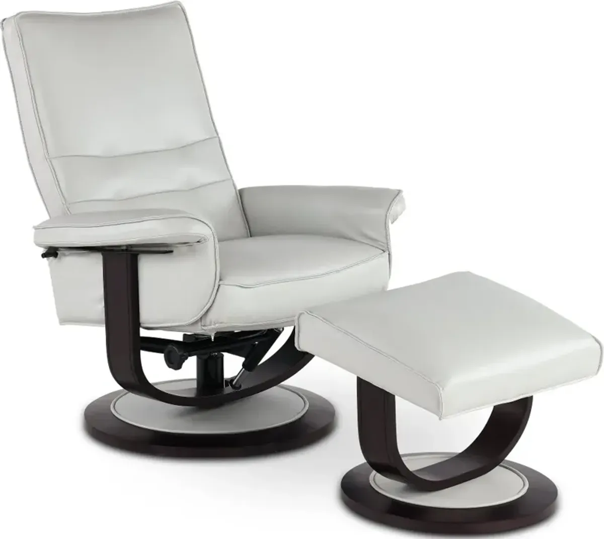 Urban Fog Euro Chair and Ottoman