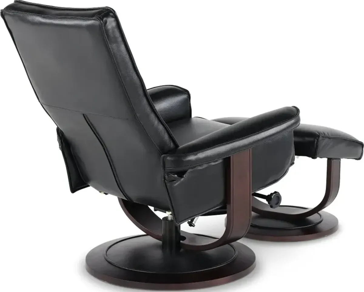 Urban Blackberry Euro Chair and Ottoman