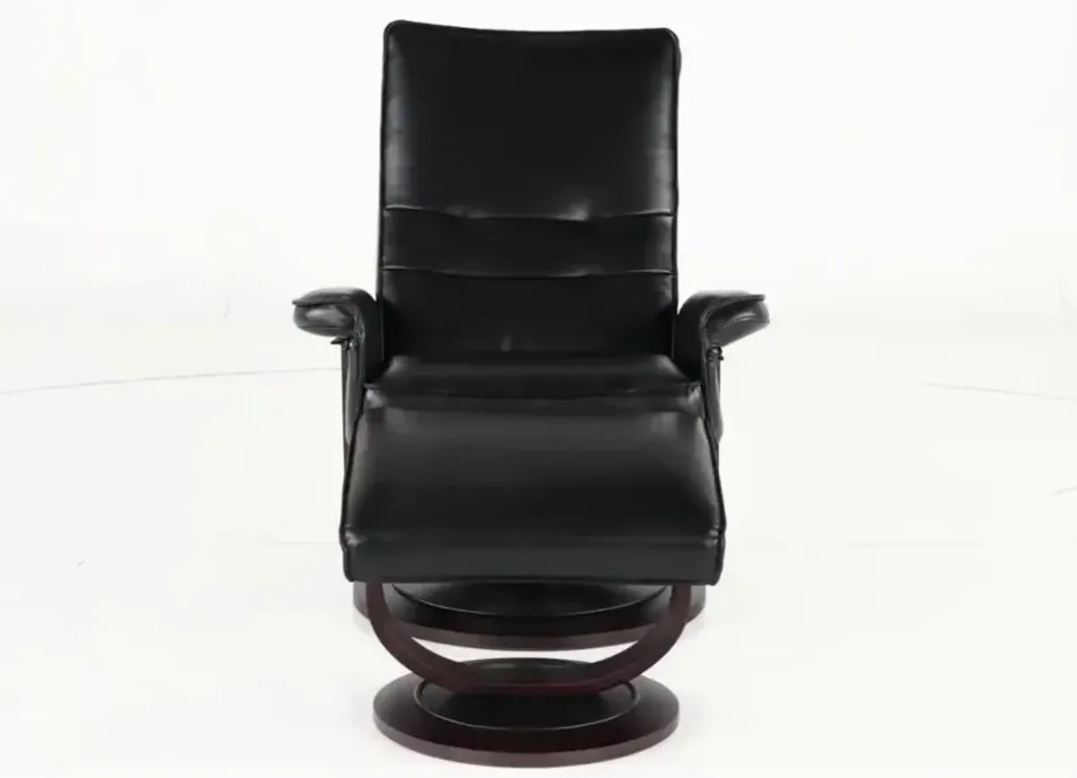 Urban Blackberry Euro Chair and Ottoman