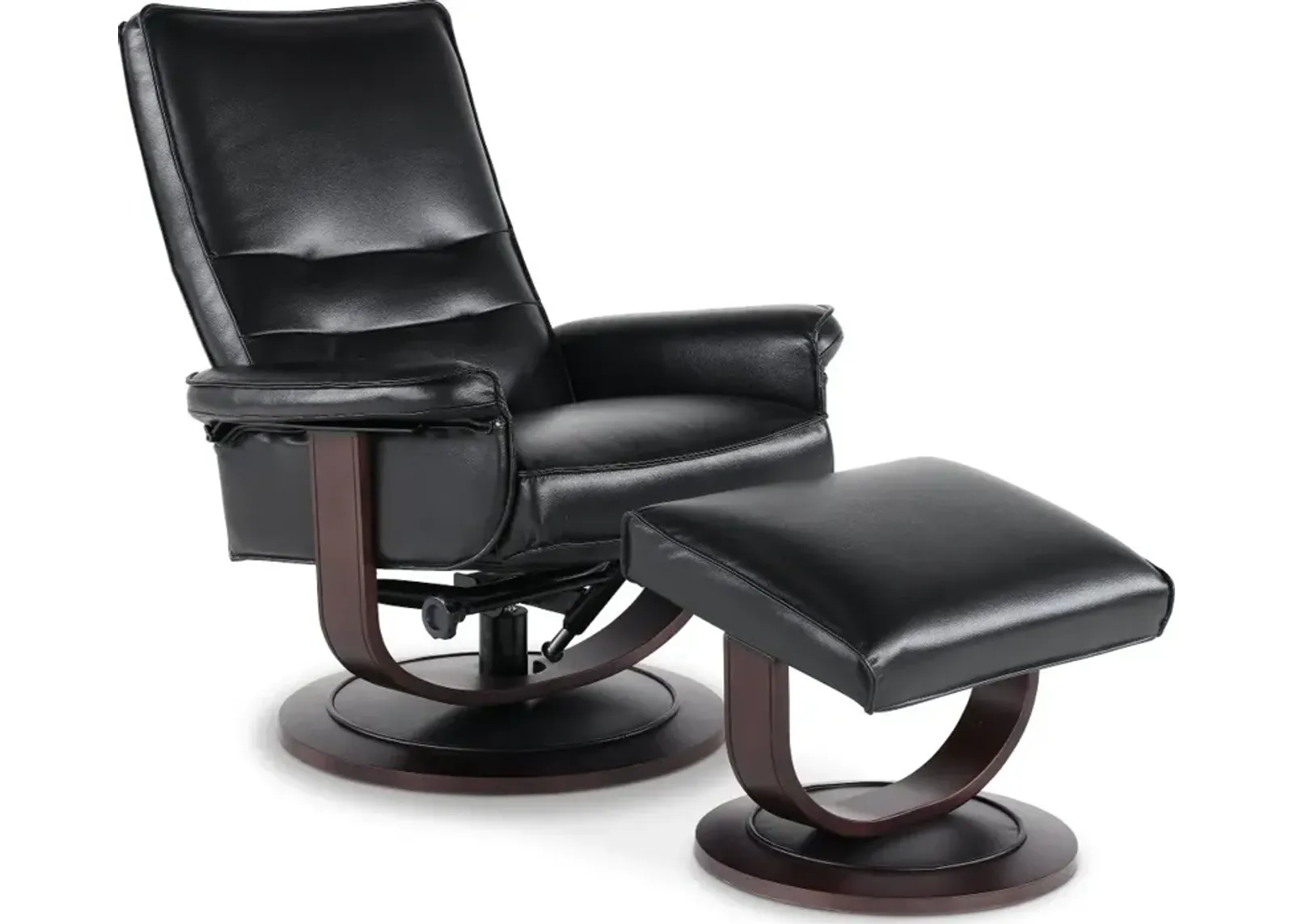 Urban Blackberry Euro Chair and Ottoman