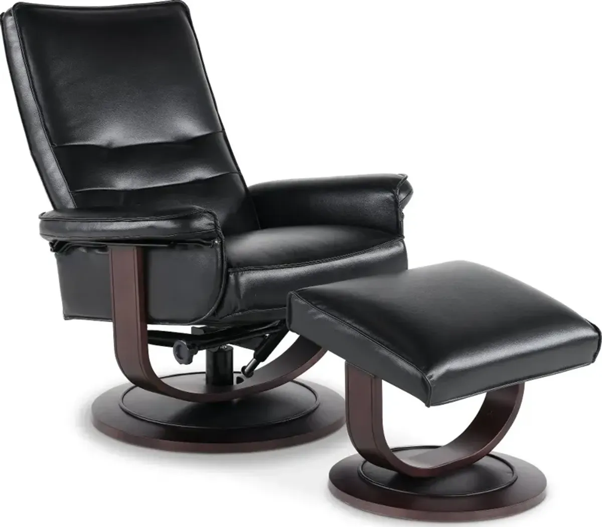 Urban Blackberry Euro Chair and Ottoman