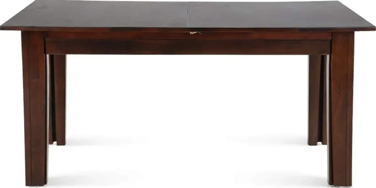 Kona Dark Brown Expandable Dining Table