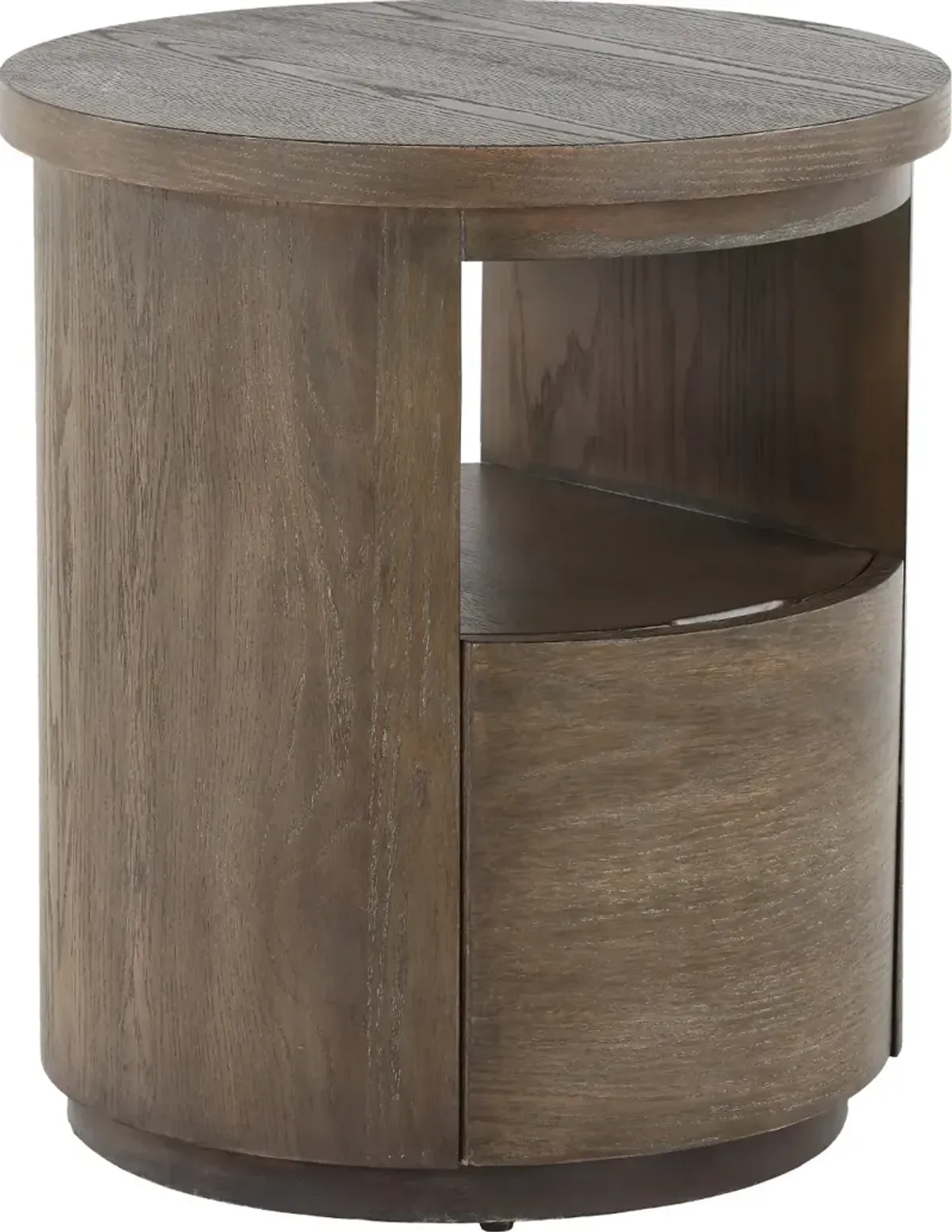 Bosley Porpoise Brown End Table