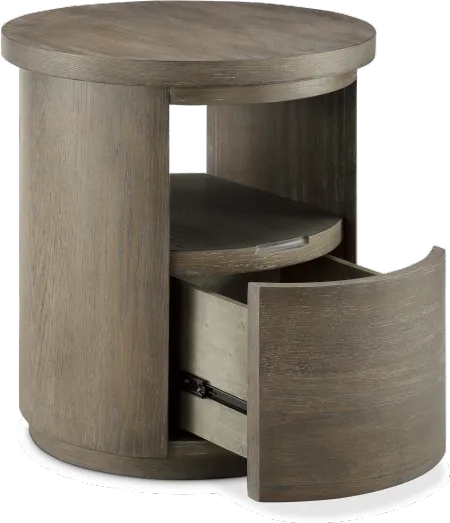 Bosley Porpoise Brown End Table