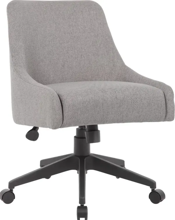 Boyle Gray Upholstered Office Swivel Chair