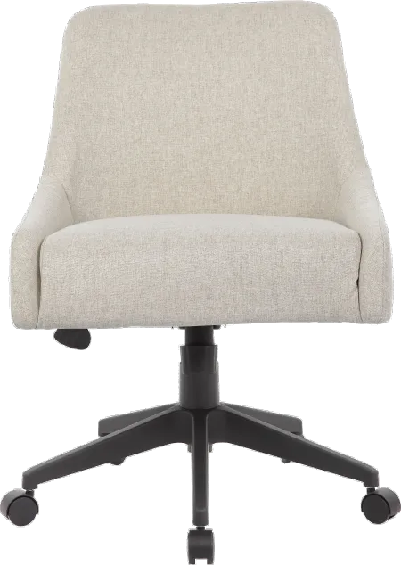 Boyle Tan Upholstered Office Swivel Chair