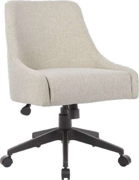 Boyle Tan Upholstered Office Swivel Chair