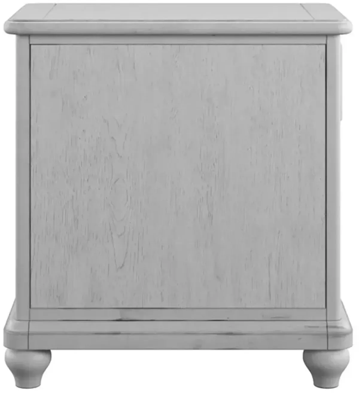 Newhaven Weathered White Chairside Table