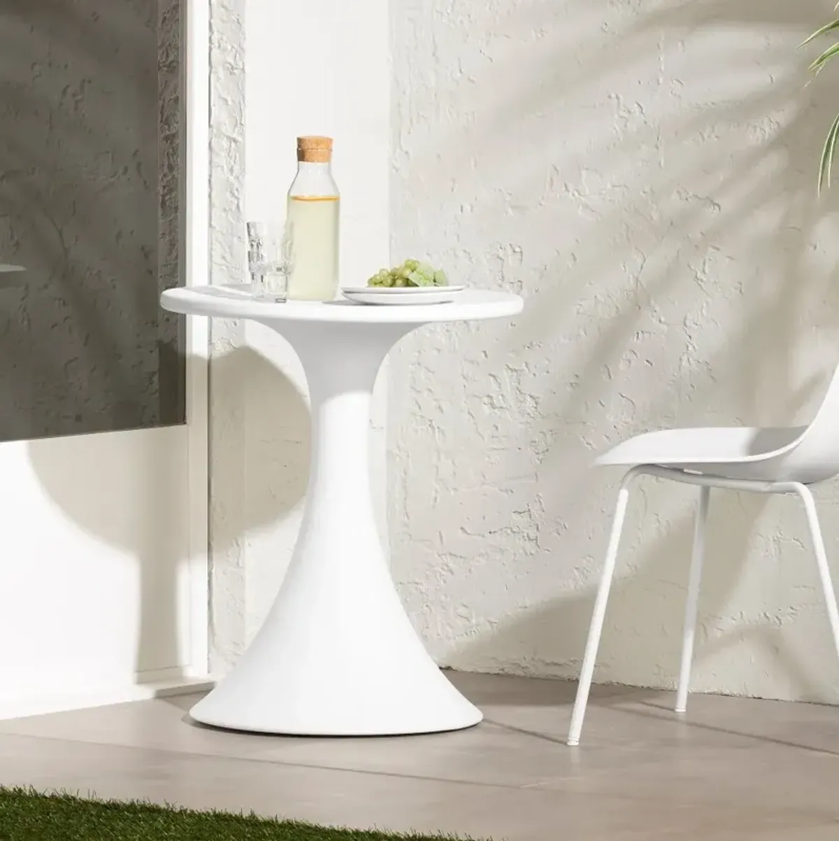 Dalya White Outdoor Bistro Table - South Shore