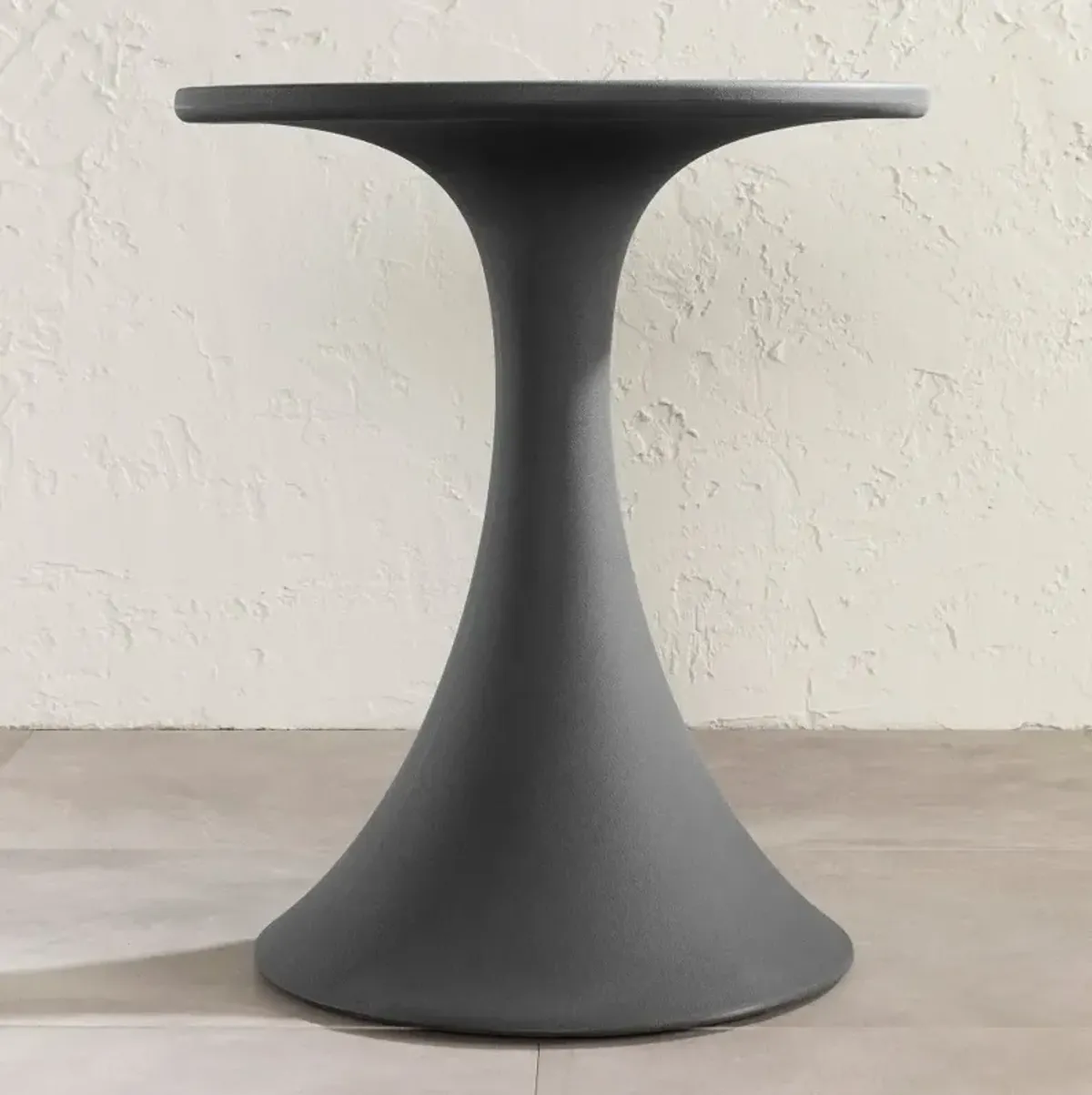 Dalya Dark Gray Outdoor Bistro Table - South Shore