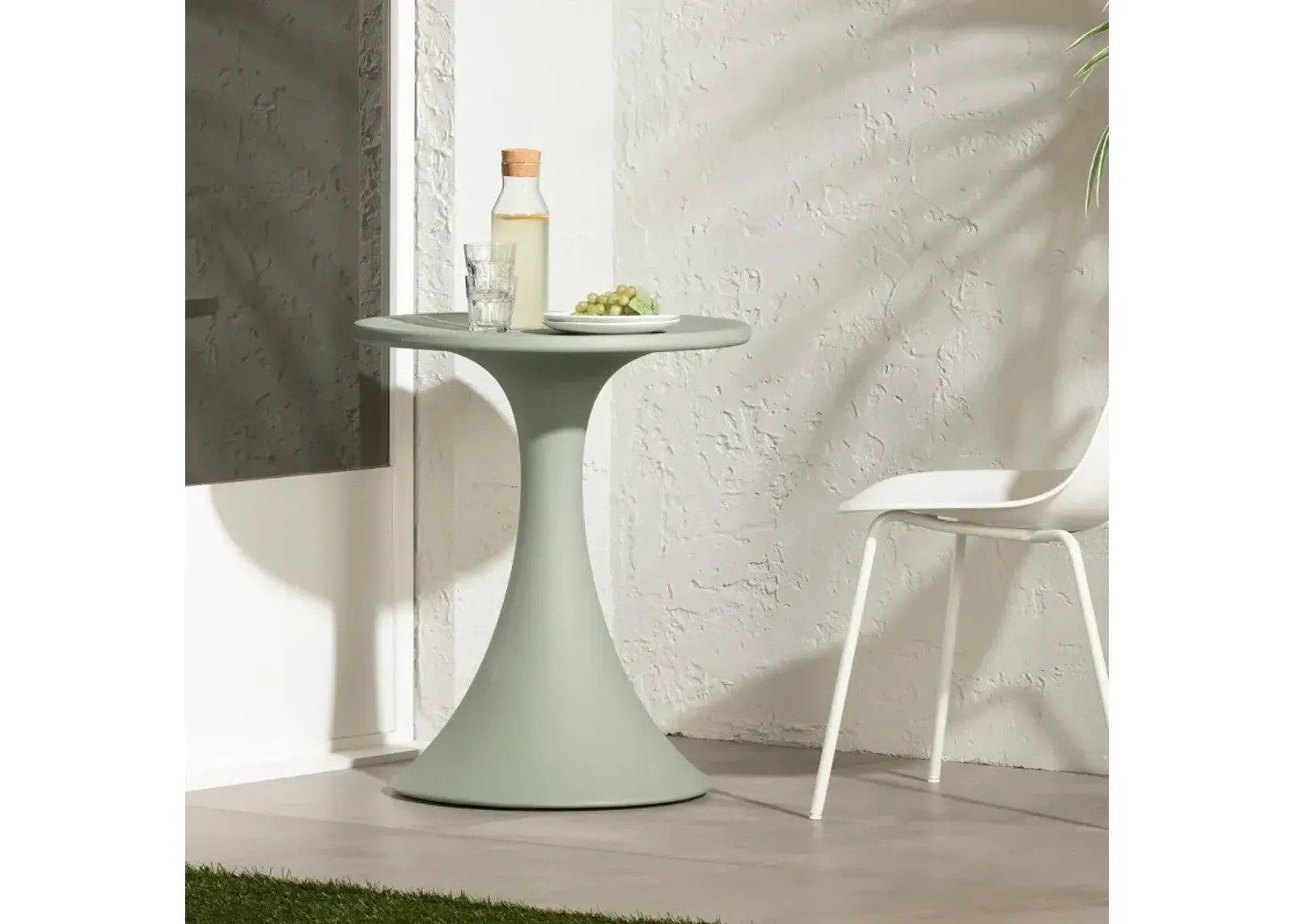 Dalya Sage Green Outdoor Bistro Table - South Shore