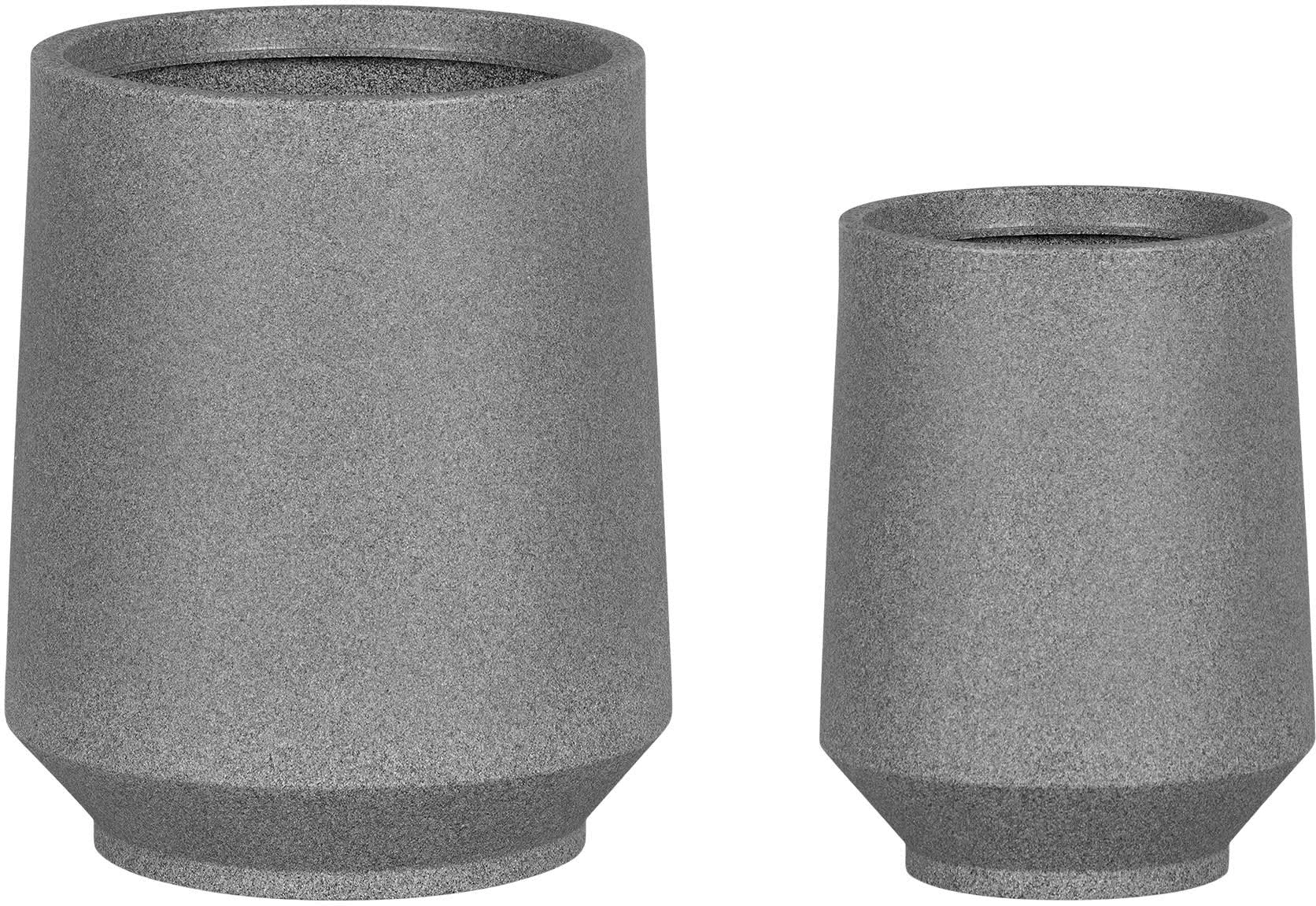 Dalya Mottled Gray Planters, Set of 2 - South Shore