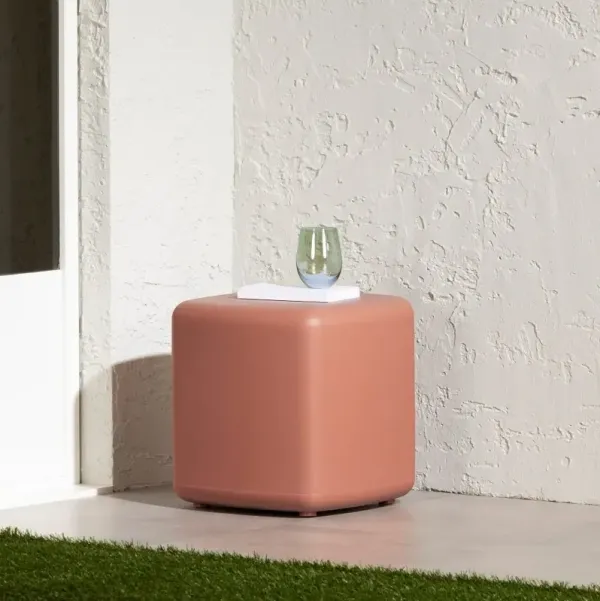 Dalya Burnt Orange Outdoor Side Table
