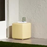Dalya Yellow Outdoor Side Table - South Shore
