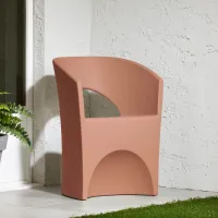Dalya Burnt Orange Outdoor Patio Chair - South Shore