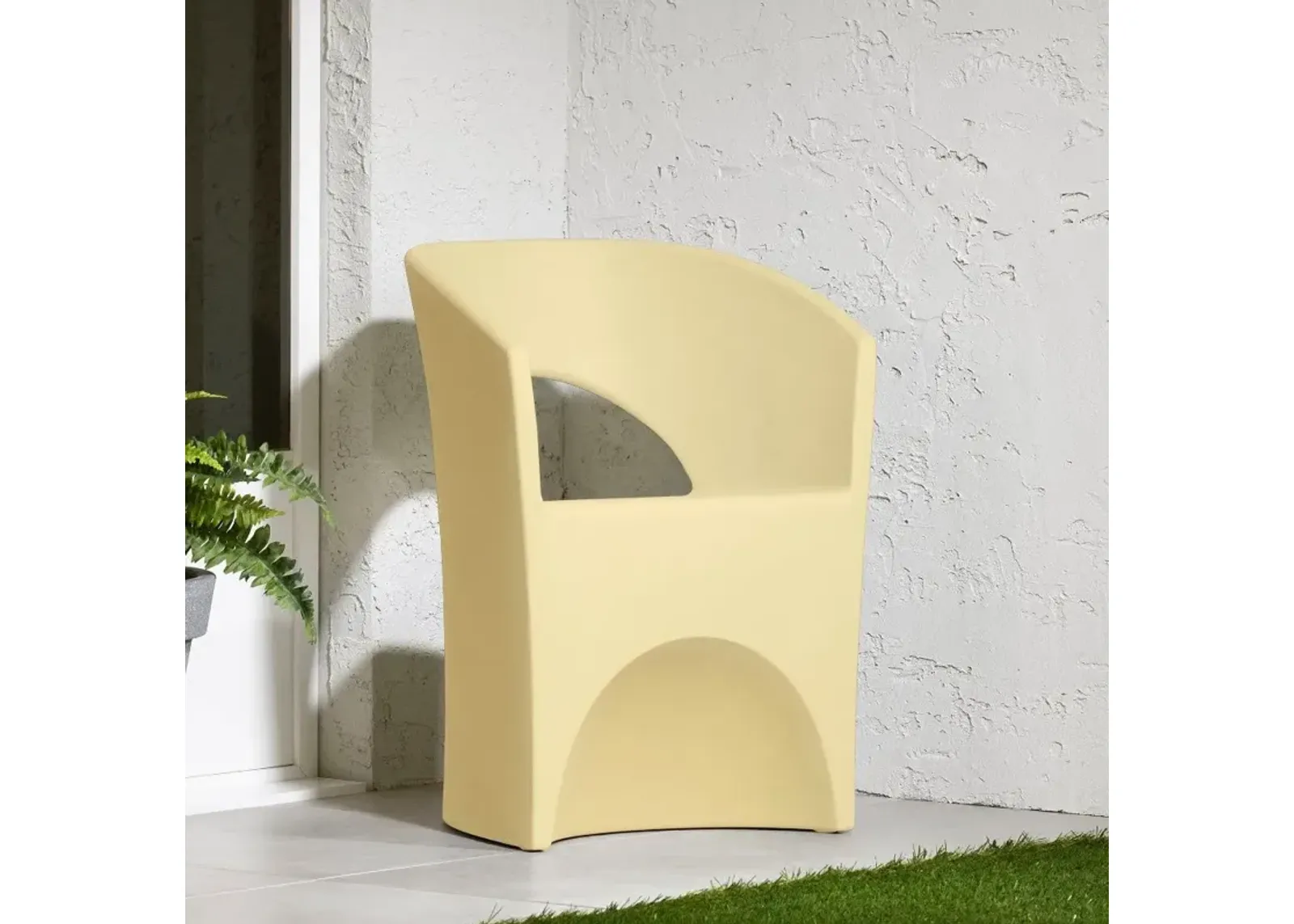 Dalya Light Yellow Outdoor Patio Chair - South Shore