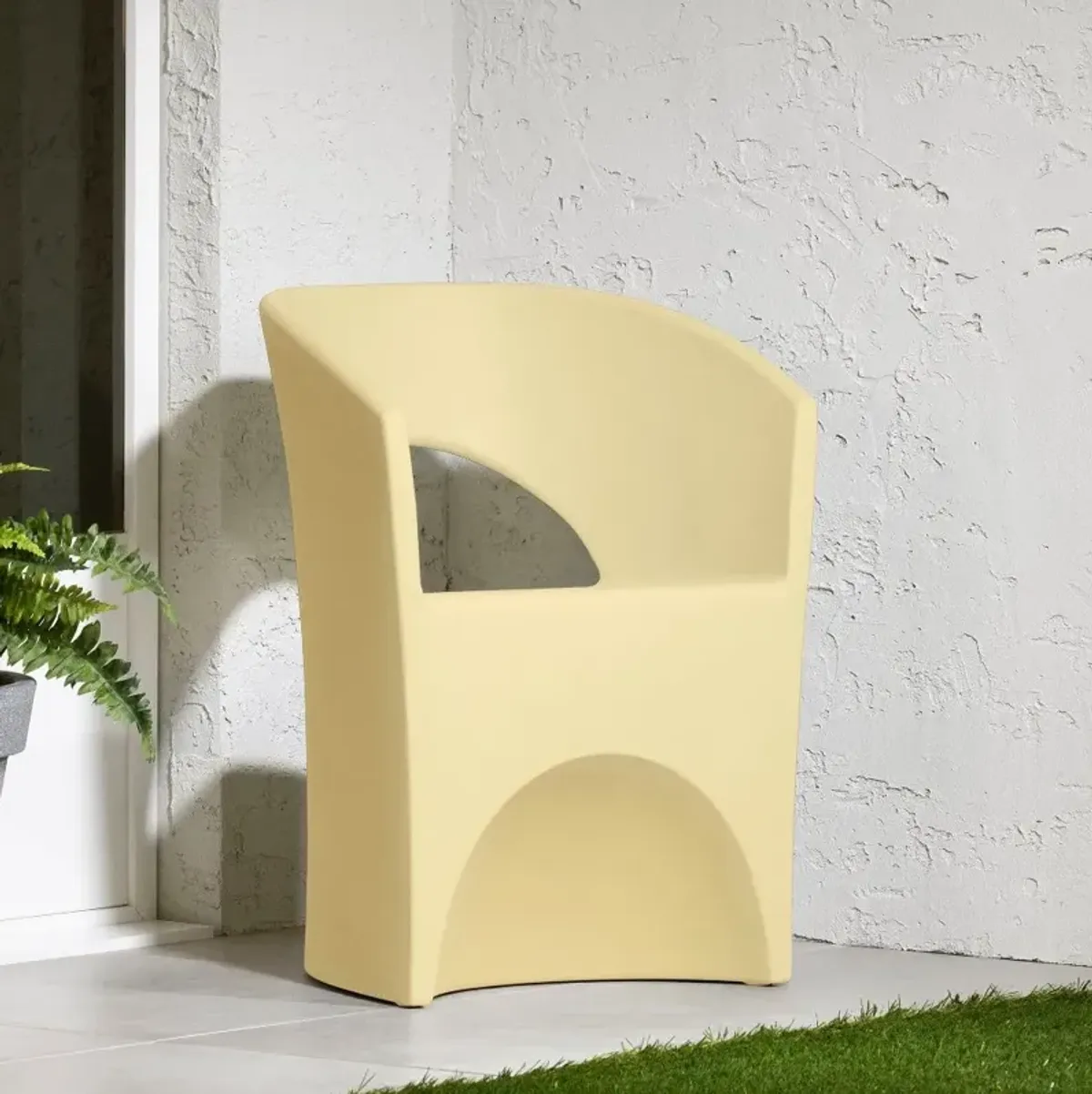 Dalya Light Yellow Outdoor Patio Chair - South Shore