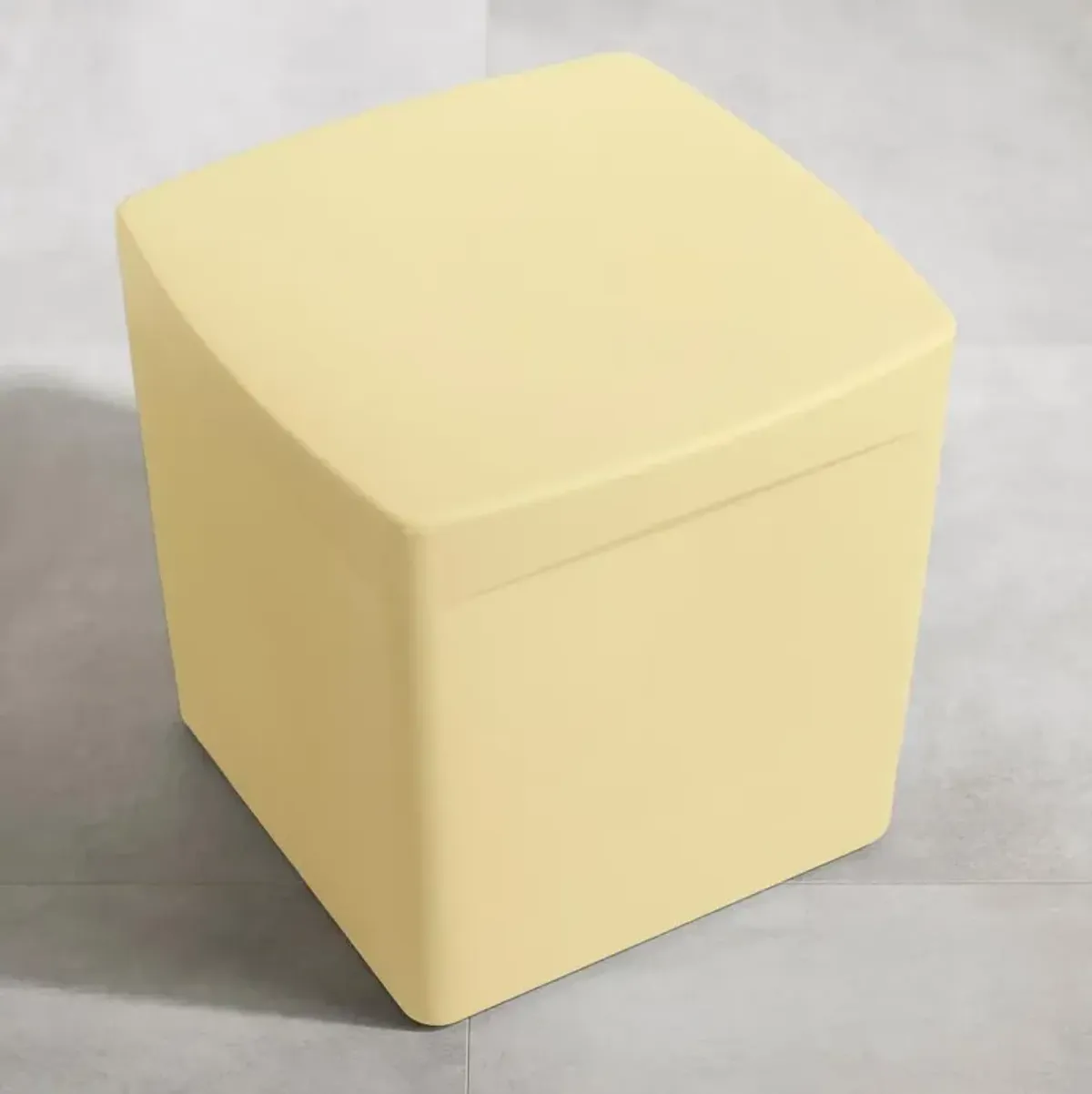 Dalya Light Yellow Square Outdoor Side Table - South Shore