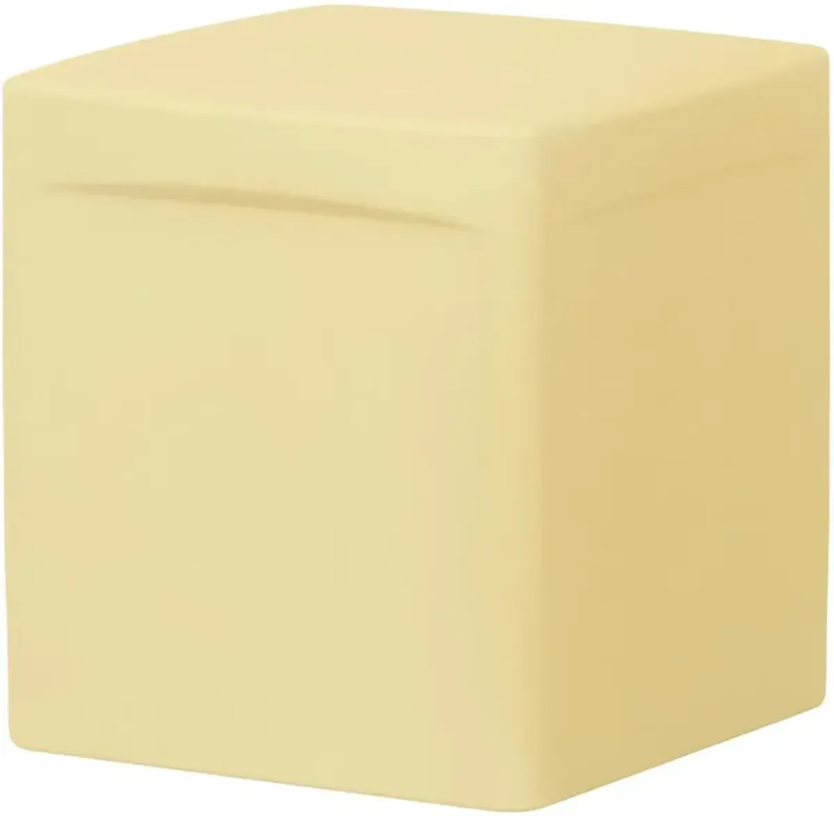 Dalya Light Yellow Square Outdoor Side Table - South Shore