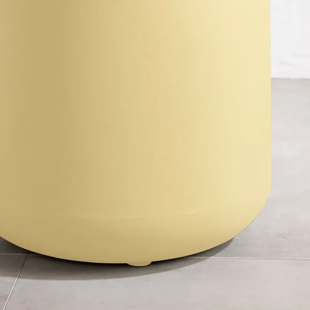 Dalya Light Yellow Round Outdoor Side Table - South Shore