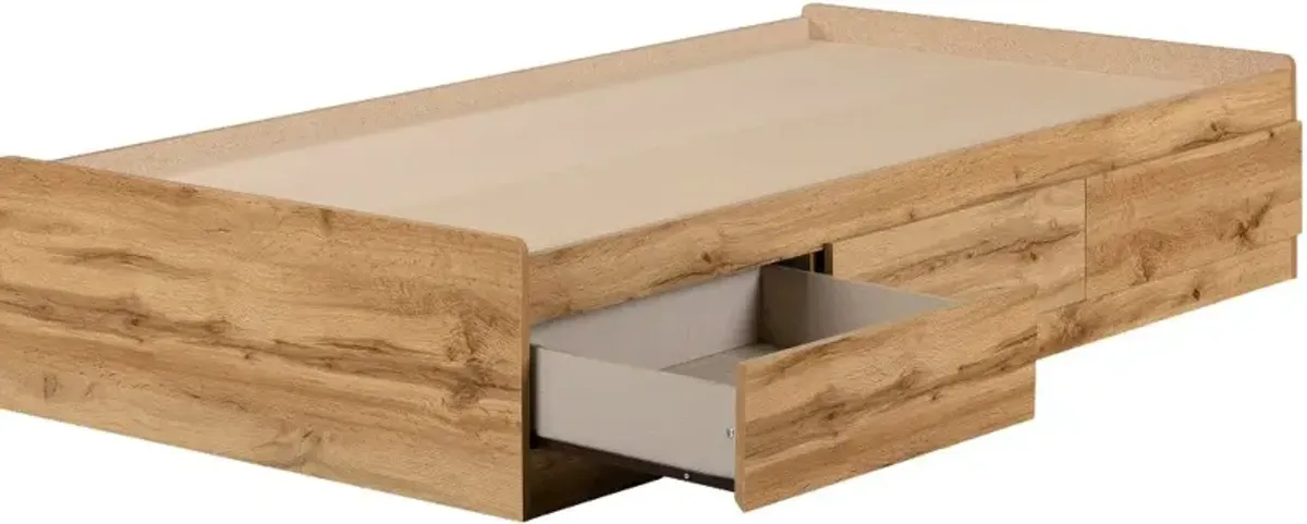 Tassio Oak Twin Storage Bed - South Shore