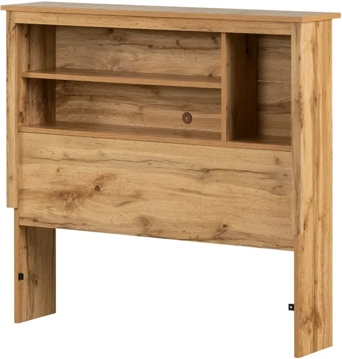 Tassio Oak Twin Bookcase Headboard - South Shore