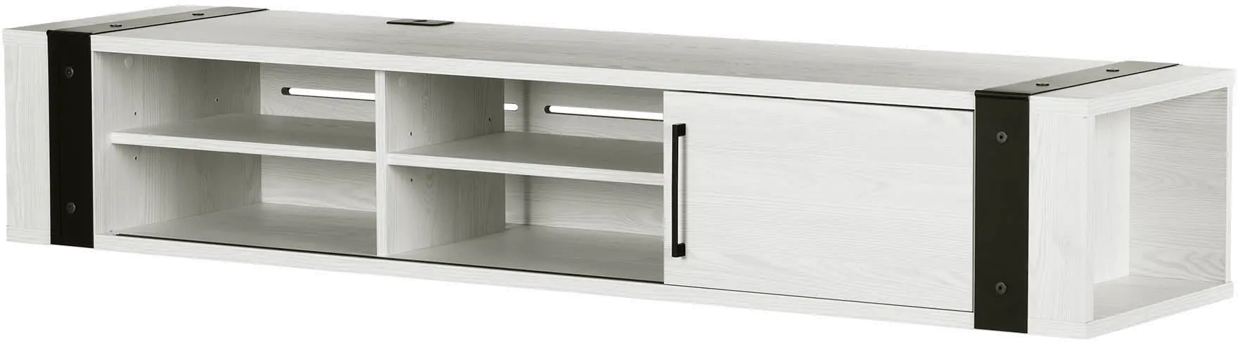 Munich White Pine 68" Hanging TV Stand - South Shore